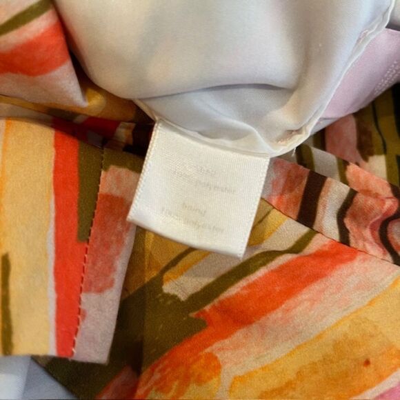 Slate & Willow Women's Striped Elliott Romper Orange Black Green Gold Size Med - Picture 12 of 12